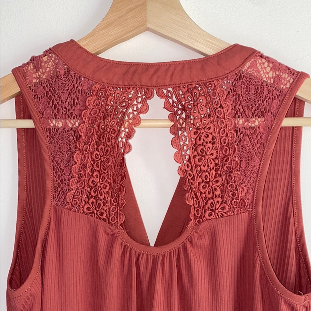 Hem & Thread Rust Mini Dress - Picture 4 of 6